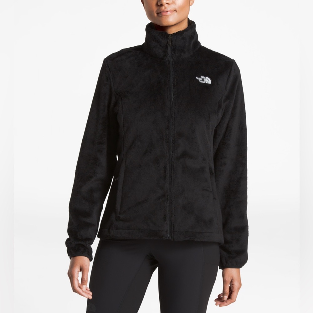 The North Face Osito Fuzzy Zip Up Teddy Bear Jacket Size Medium Black